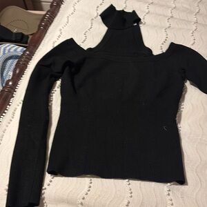 Scoop loop neck sweater
